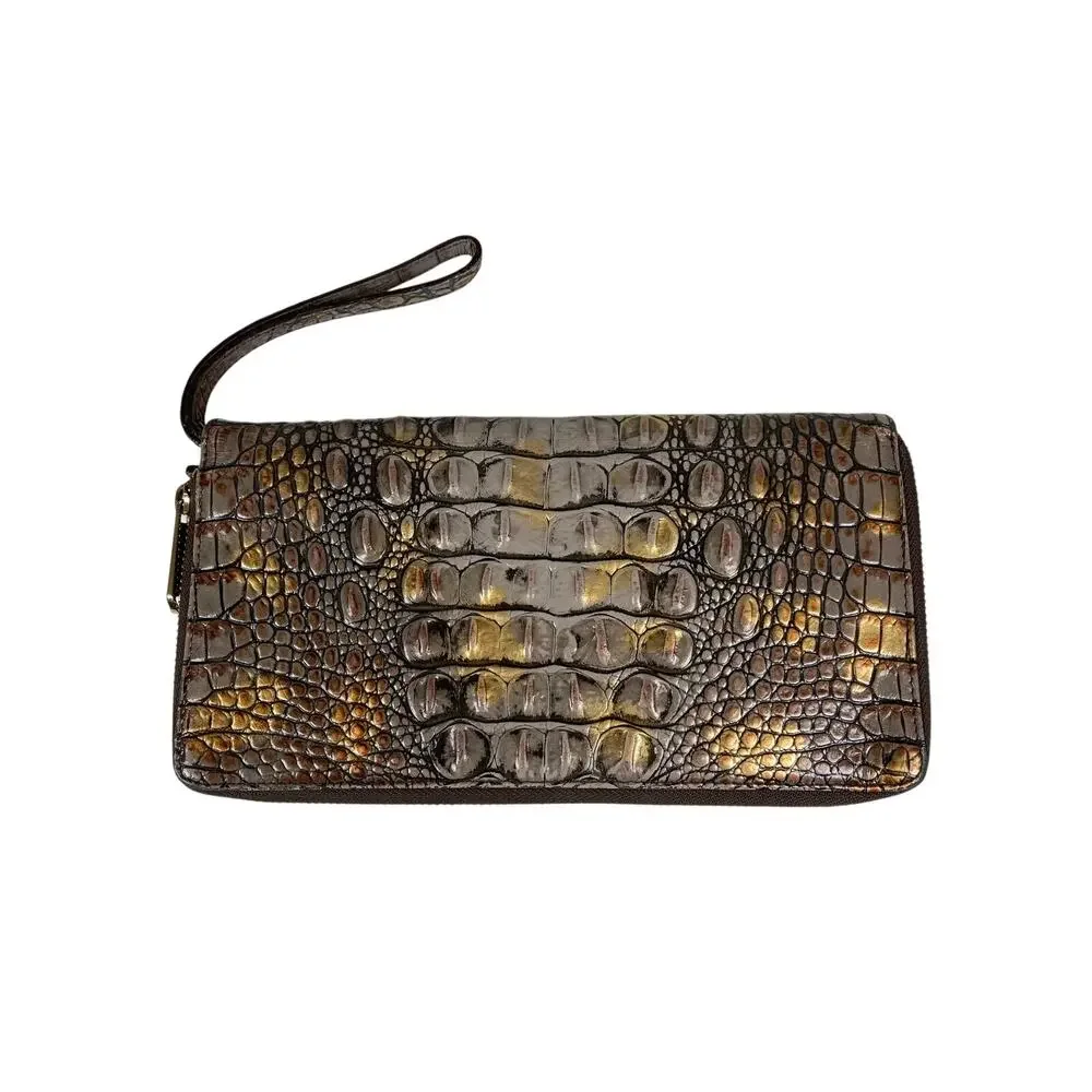Brahmin Skyler Zip Around Clutch Wristlet Wallet With Slide Out Wristlet Strap